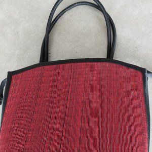 ❤️Large Red Handwoven Handbag